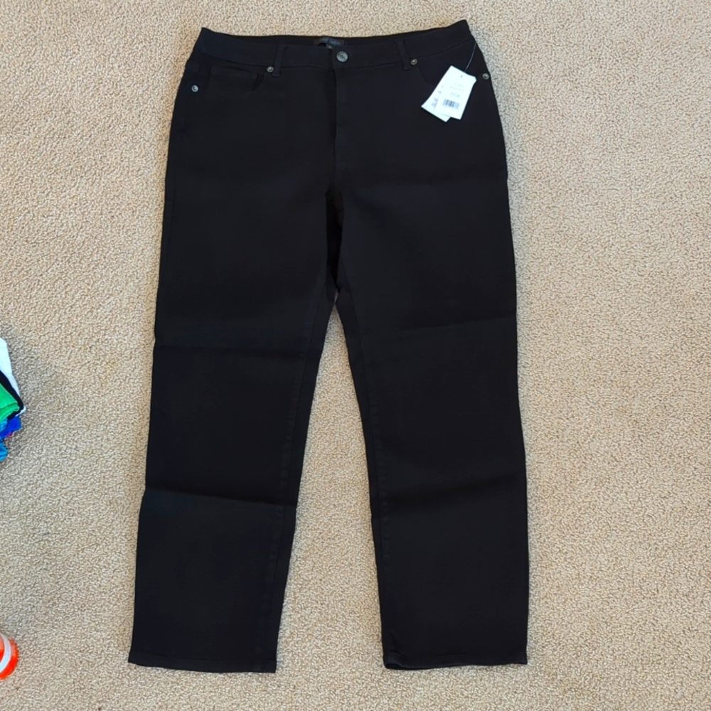 Women's Black wash stretch denim
